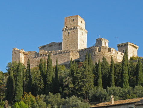 Castle in Assisi Italy - Rocca Maggiore