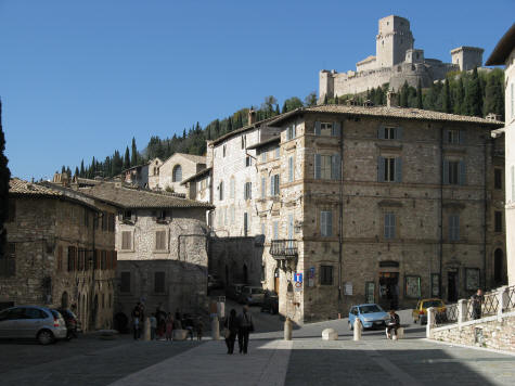 Rocca Maggiore Castle in Assisi Italy