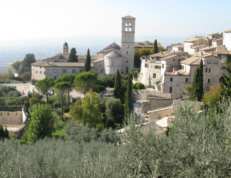 Santa Maria Maggiore Church in Assisi Italy